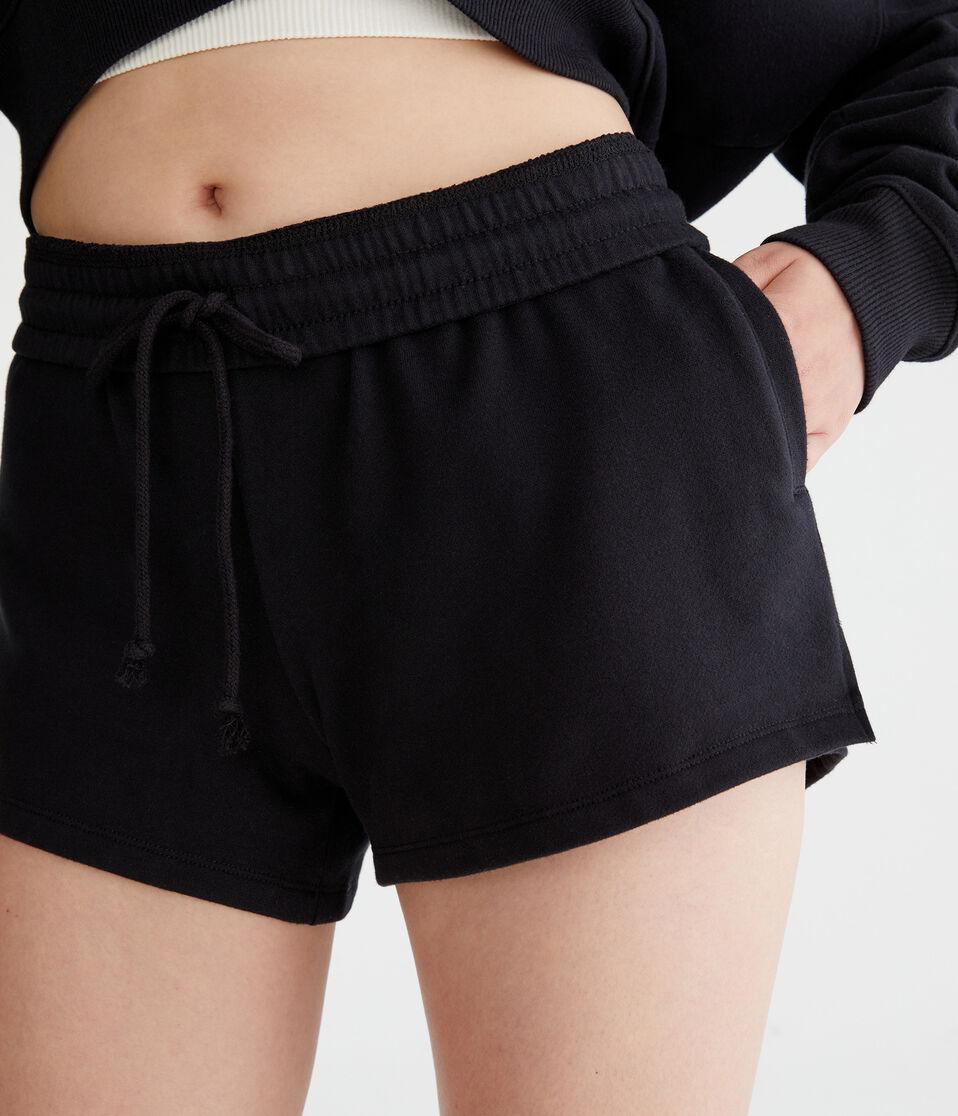 aéropostale Fleece Slouchy Shorts black fox