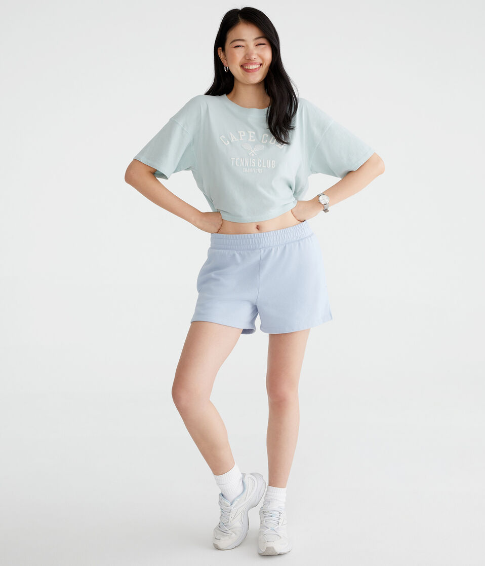 Aéropostale Fleece Slouchy Shorts Cascade Coast