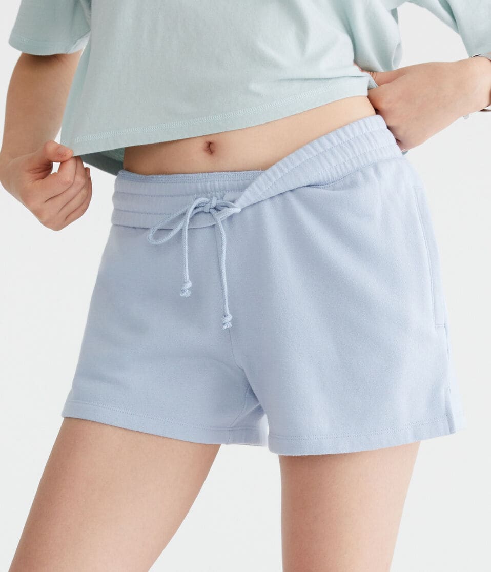 aéropostale Fleece Slouchy Shorts cascade coast