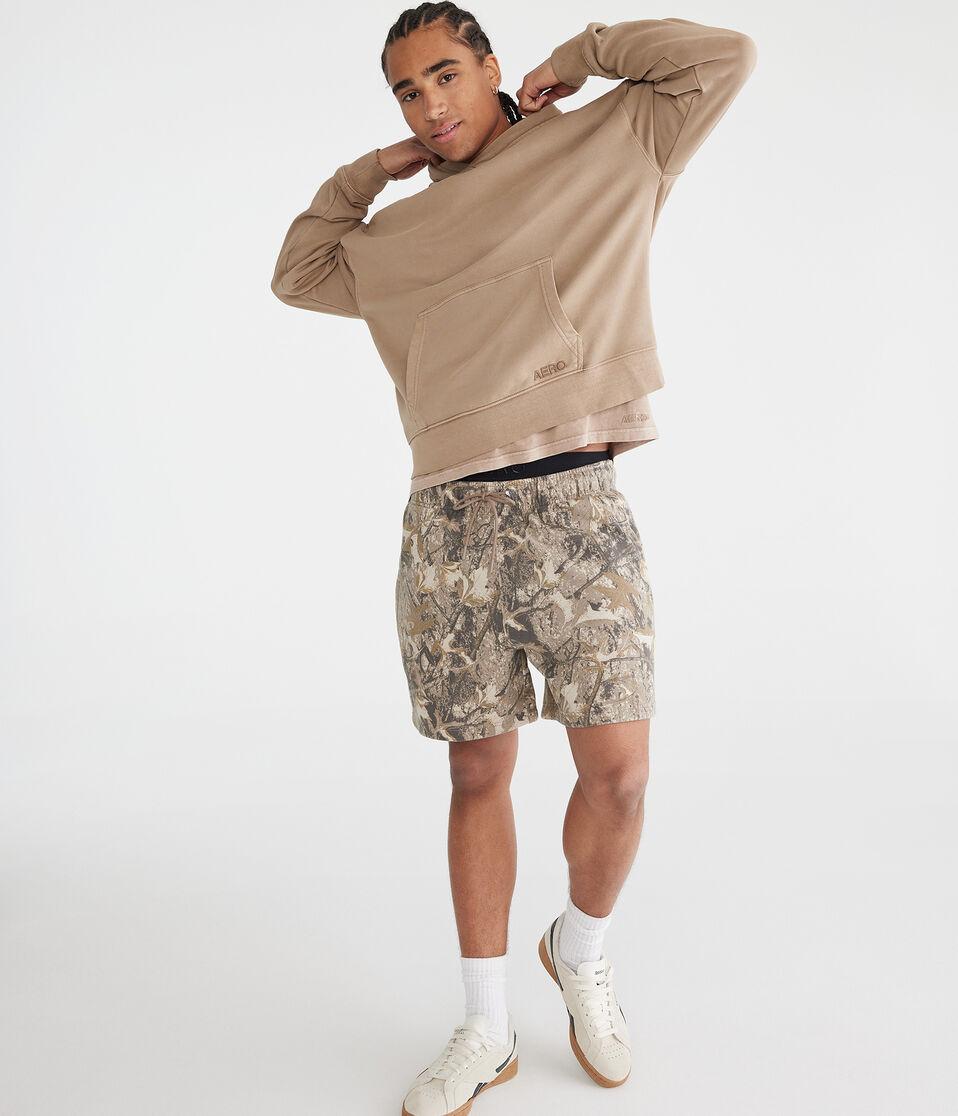 Aéropostale Forest Camo Fleece Shorts 5.5" Garland