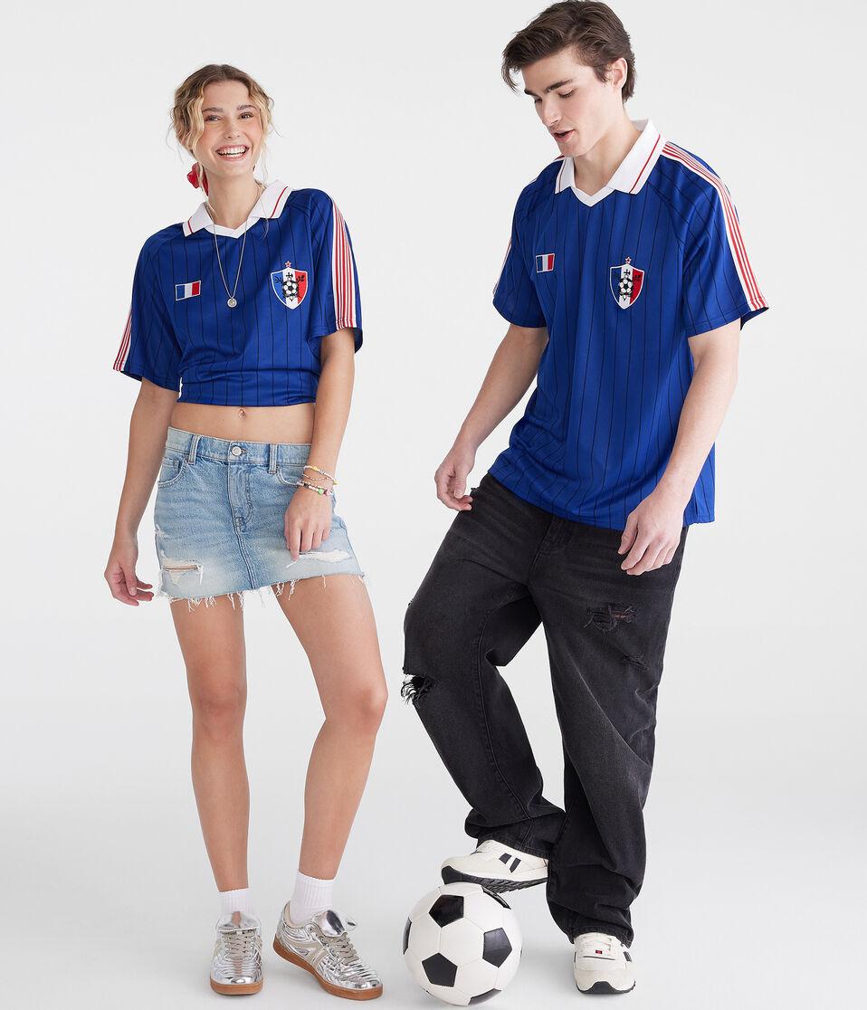 aéropostale France Soccer Top blue