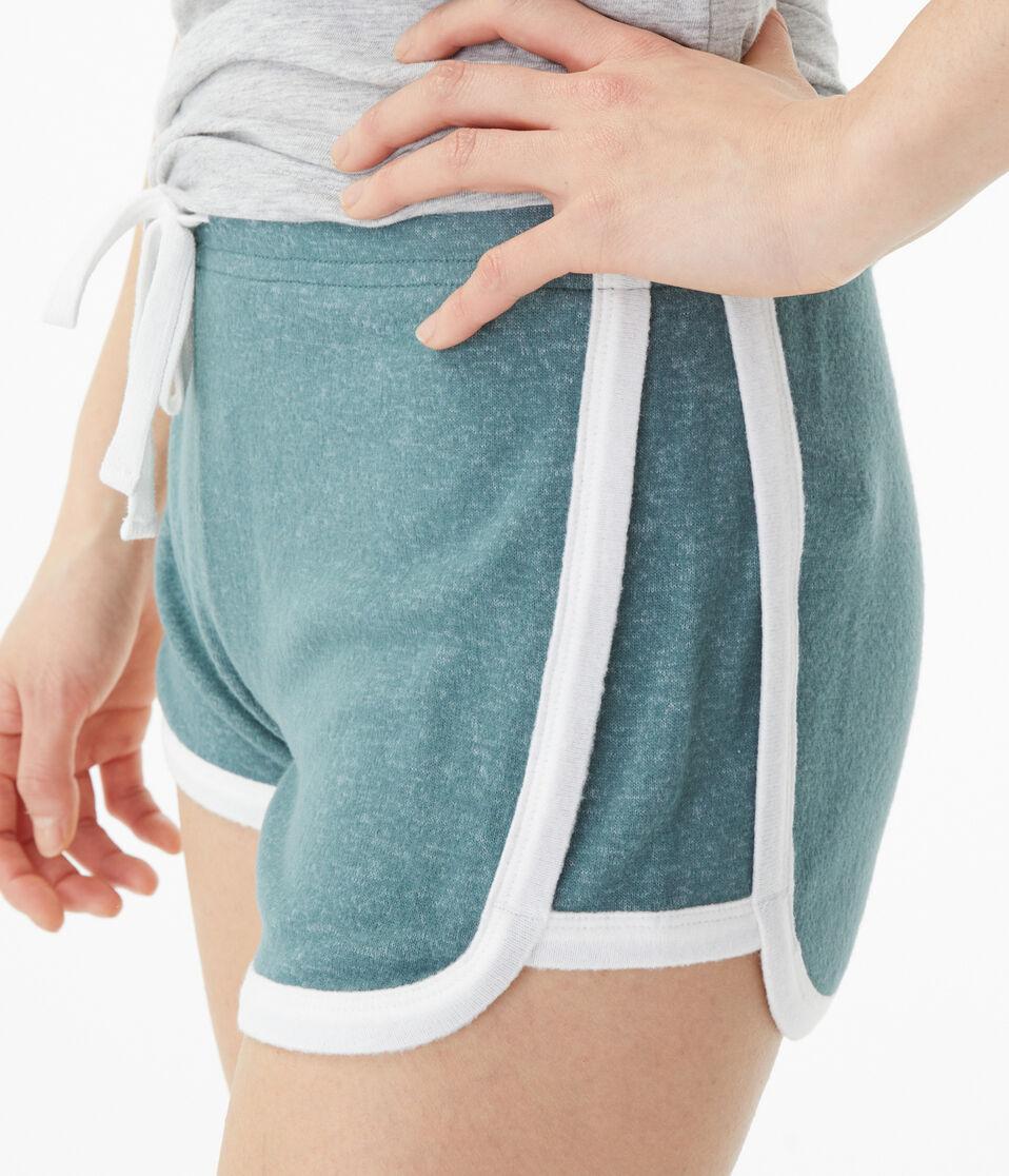 Aéropostale Fuzzy Girlfriend Shorts Dark Green