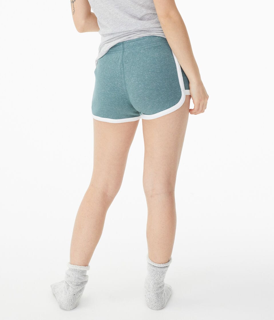 Aéropostale Fuzzy Girlfriend Shorts Dark Green