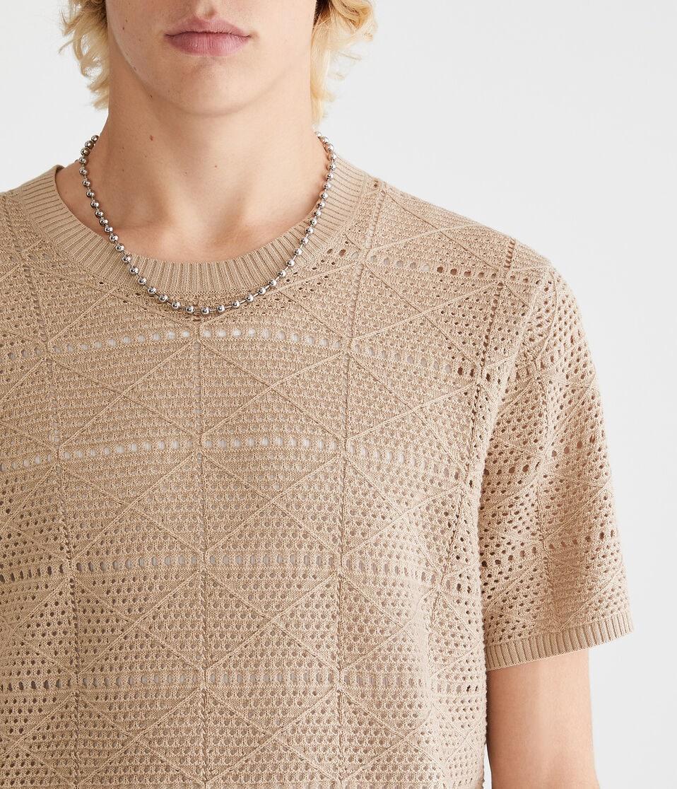 Aéropostale Geometric Sweater Tee Straw