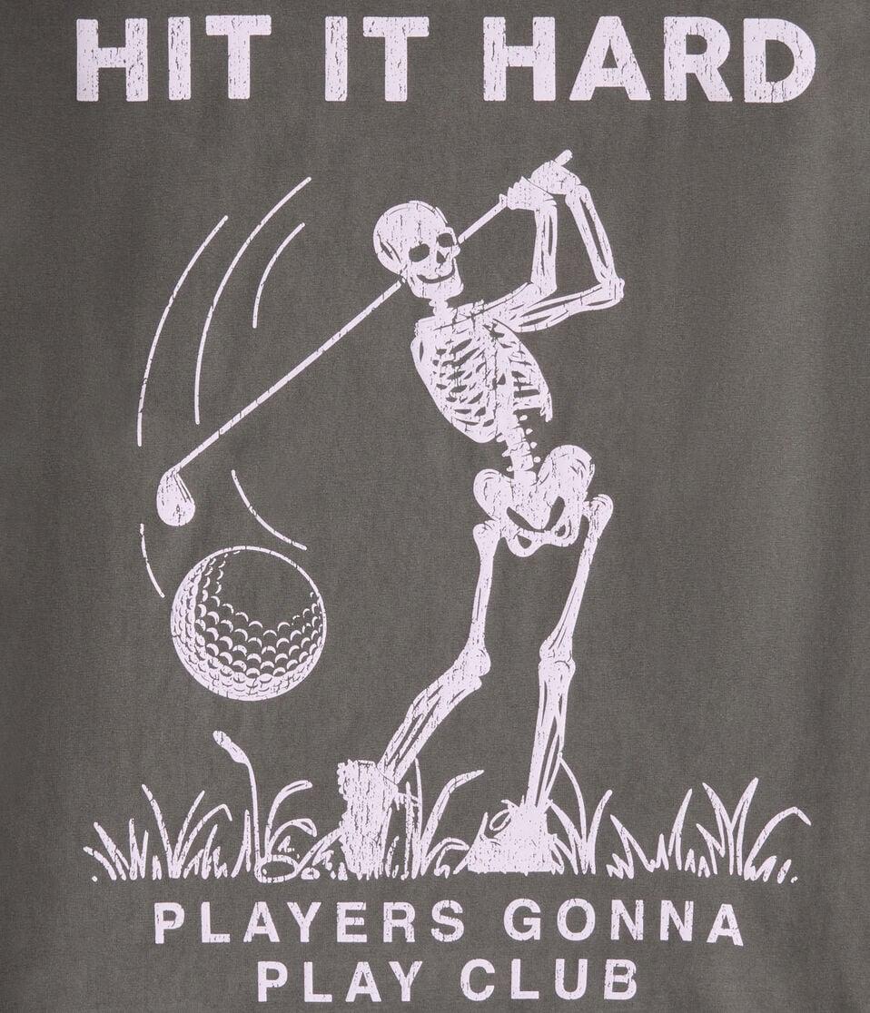 Aéropostale Golf Skeleton Graphic Tee Black