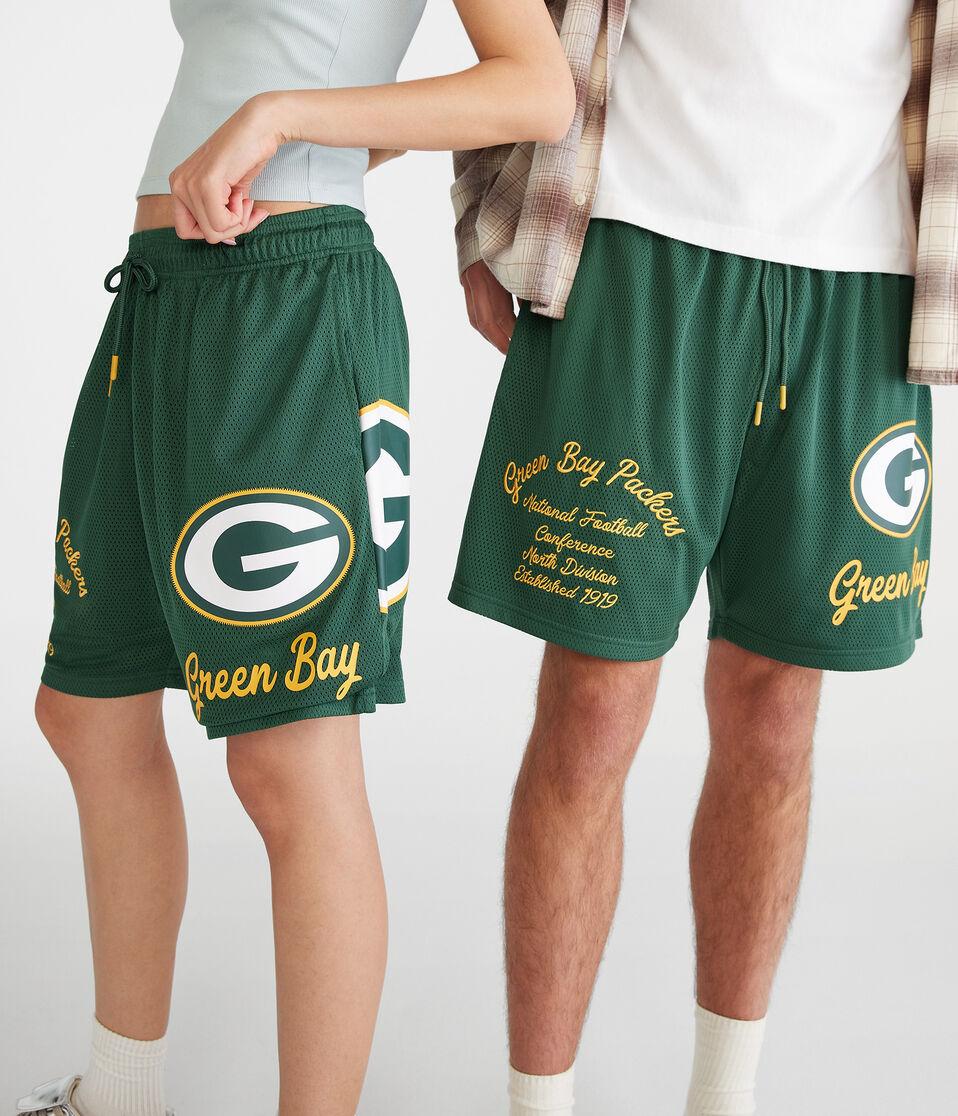 Aéropostale Green Bay Packers Mesh Shorts 6" Green