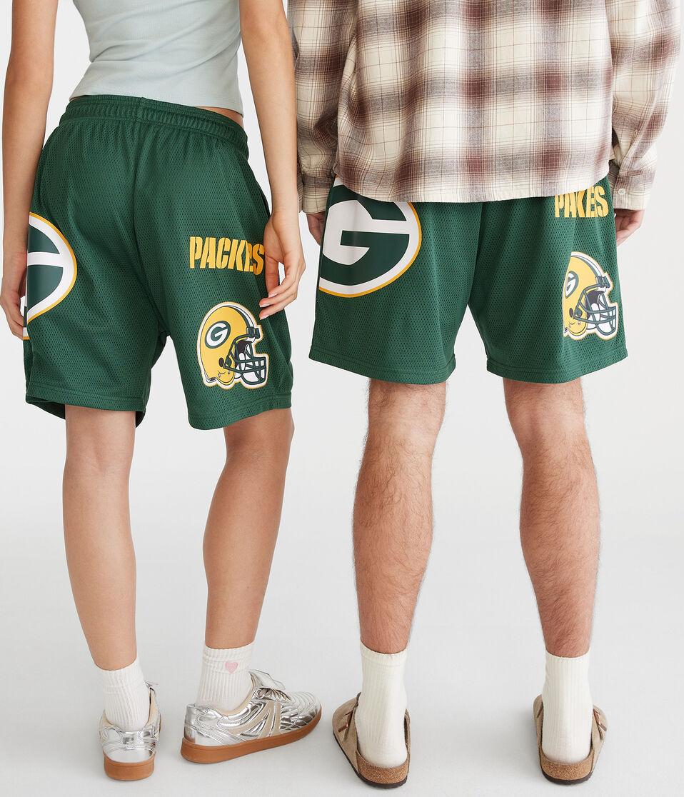 Aéropostale Green Bay Packers Mesh Shorts 6" Green