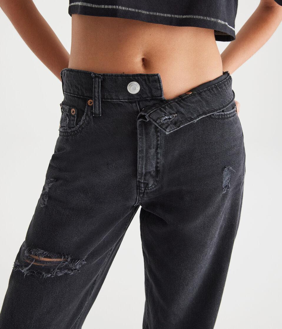 Aéropostale High-Rise Baggy Jean Black