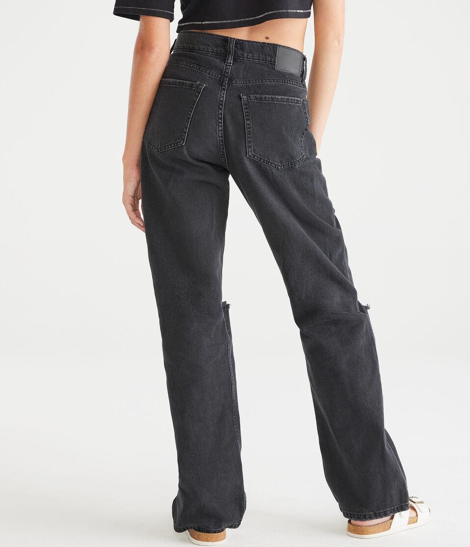 Aéropostale High-Rise Baggy Jean Black