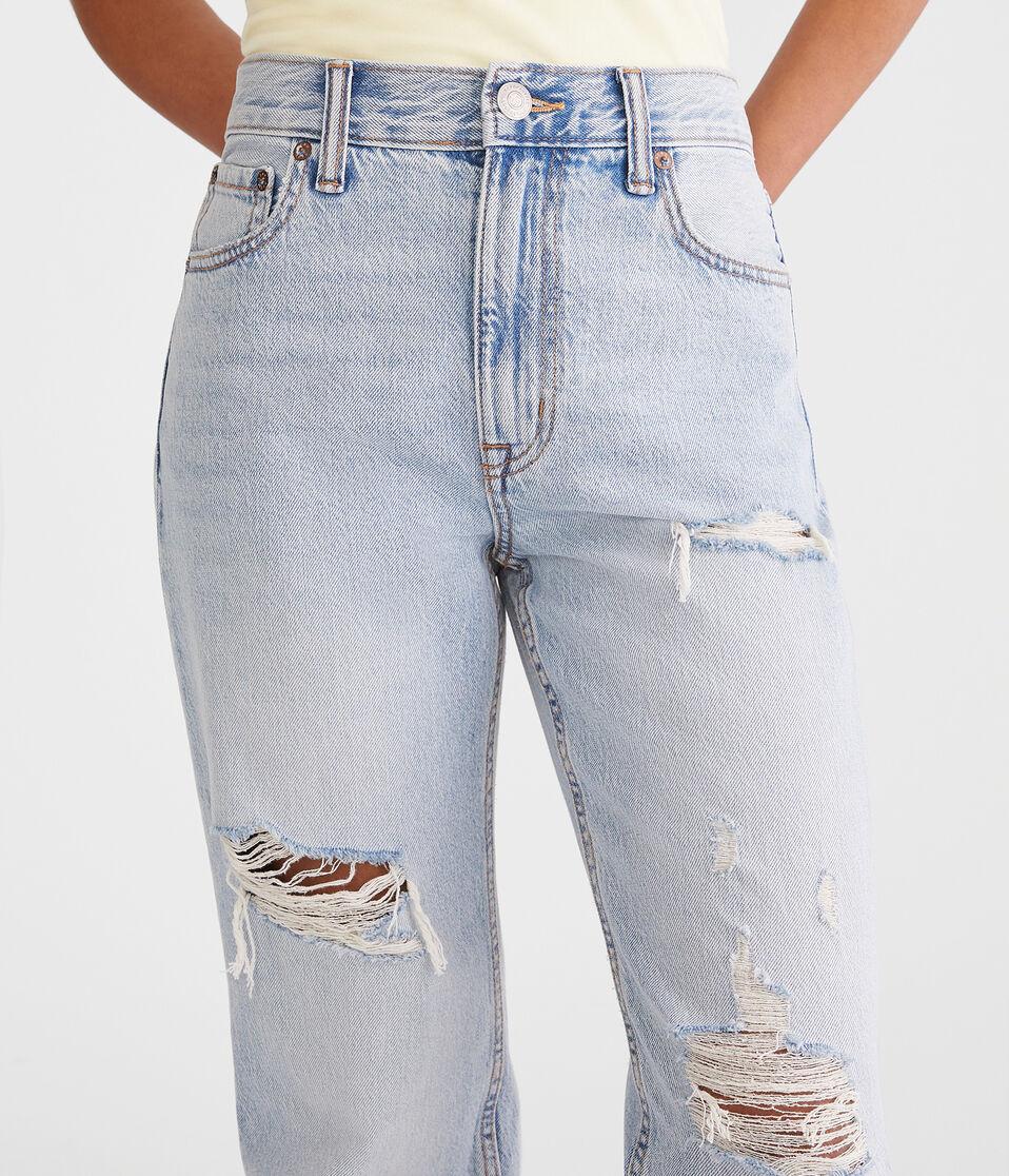 Aéropostale High-Rise Baggy Jean Light Wash