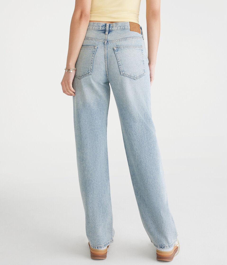 Aéropostale High-Rise Baggy Jean Light Wash