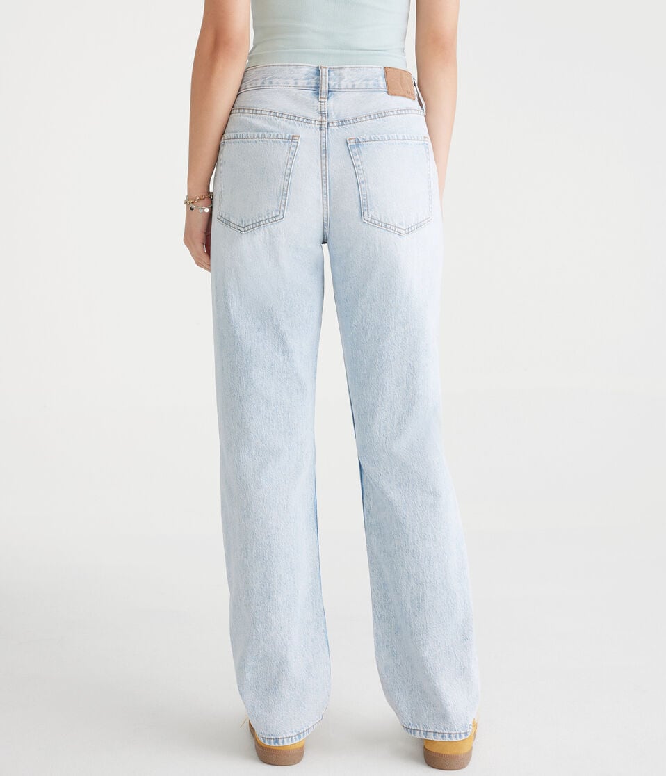 Aéropostale High-Rise Baggy Jean Light Wash