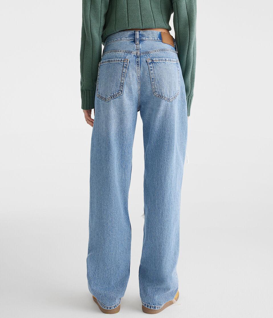 Aéropostale High-Rise Baggy Jean Medium Wash