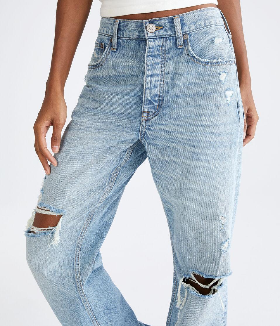 Aéropostale High-Rise Baggy Jean Medium Wash