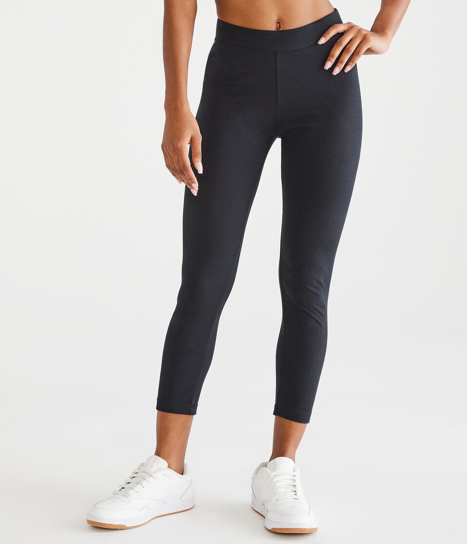 Aéropostale High-Rise Capri Leggings Black Fox