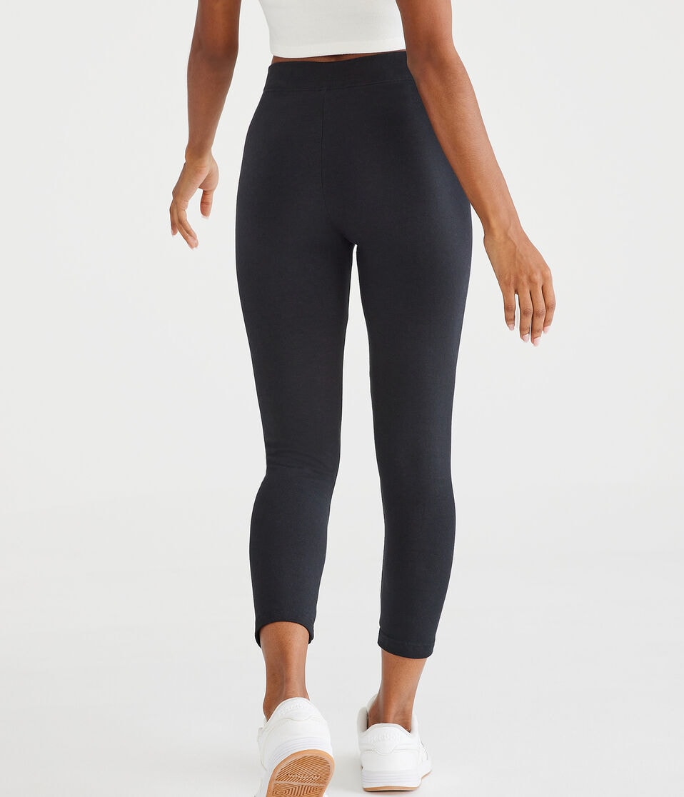 Aéropostale High-Rise Capri Leggings Black Fox