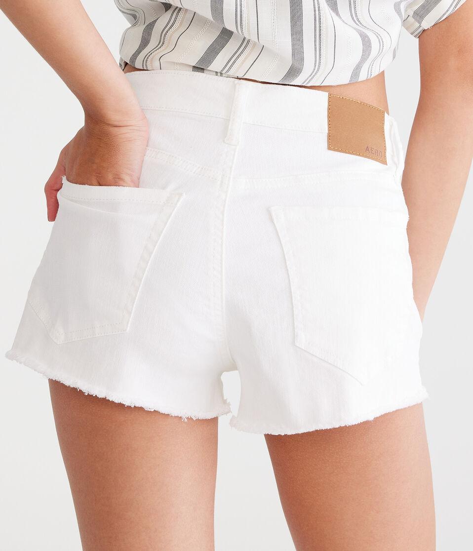 Aéropostale High-Rise Denim Shorty Shorts Bleach