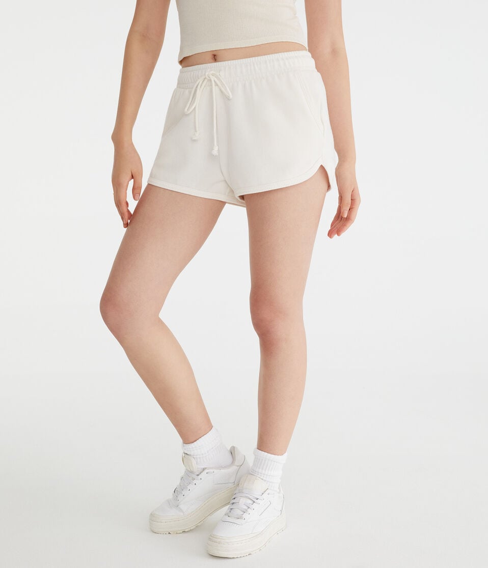 aéropostale High-Rise Dolphin Shorts gardenia