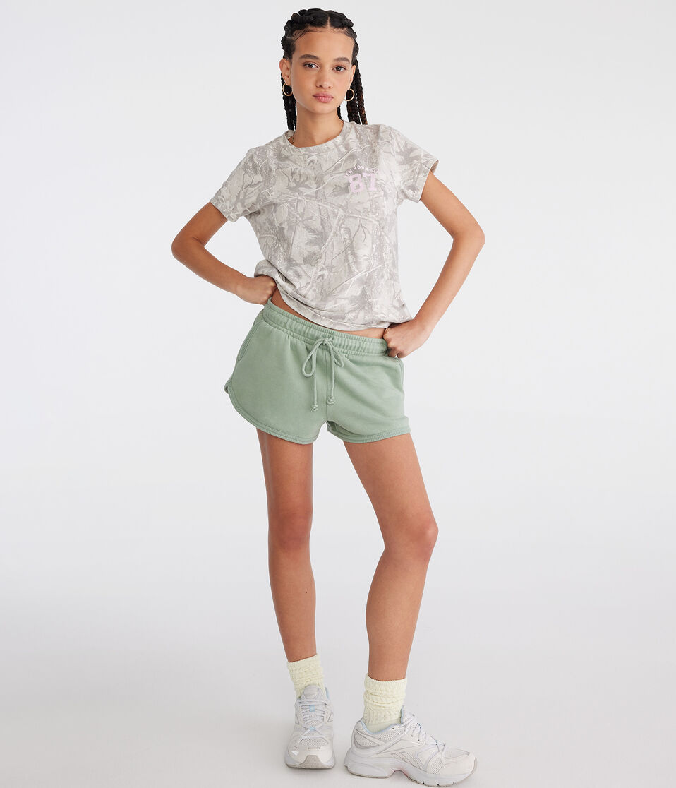 Aéropostale High-Rise Dolphin Shorts Green Bay