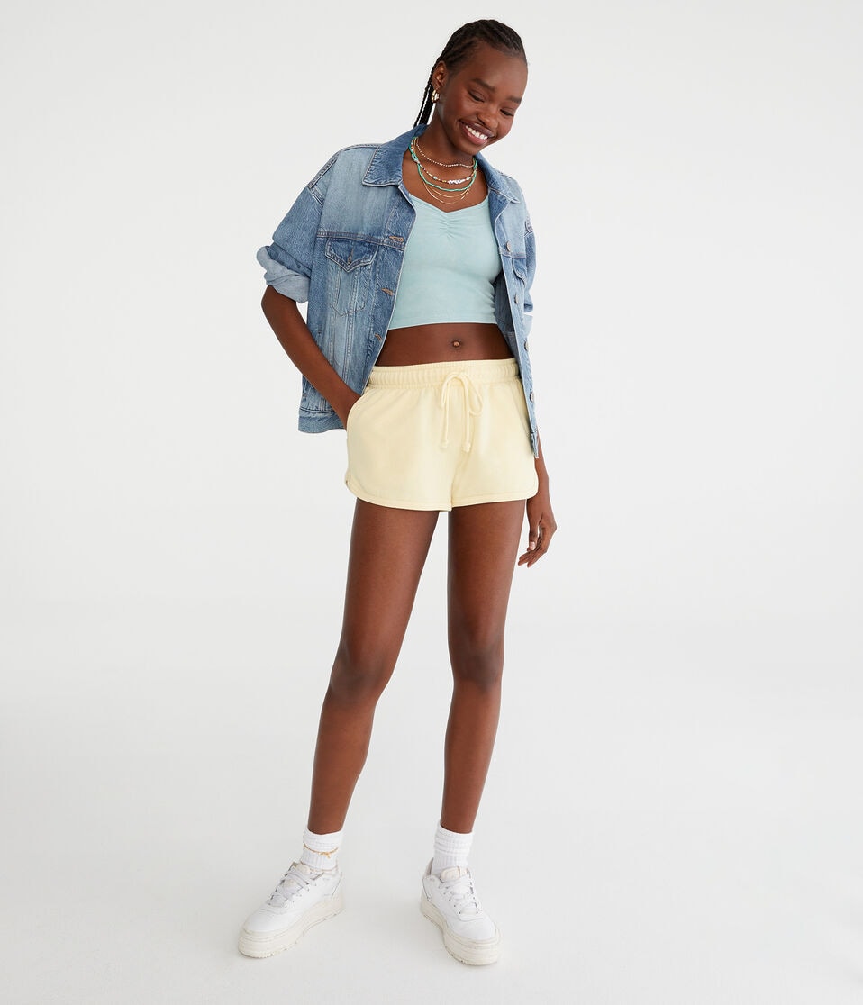 Aéropostale High-Rise Dolphin Shorts Sunburst