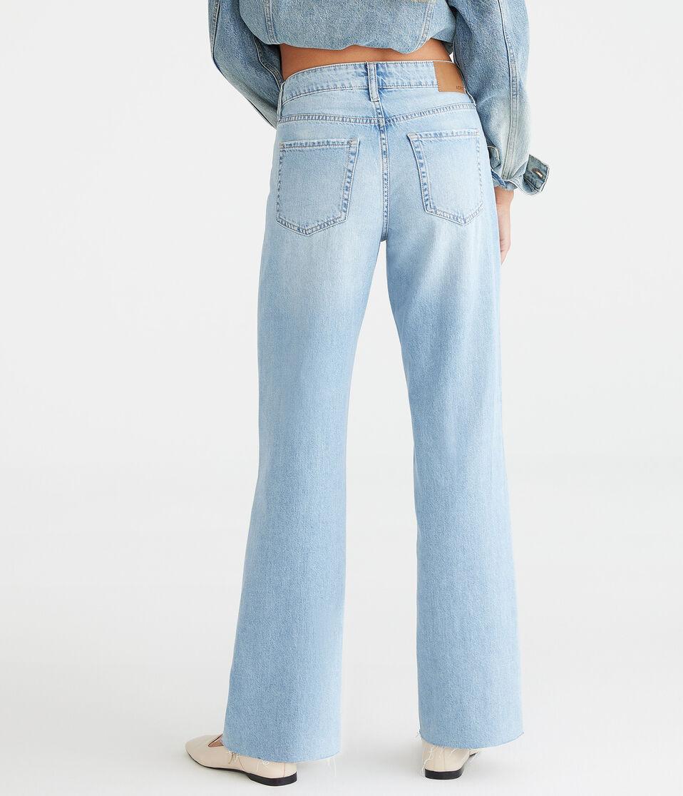 Aéropostale High-Rise Wide Leg Jean Medium Wash
