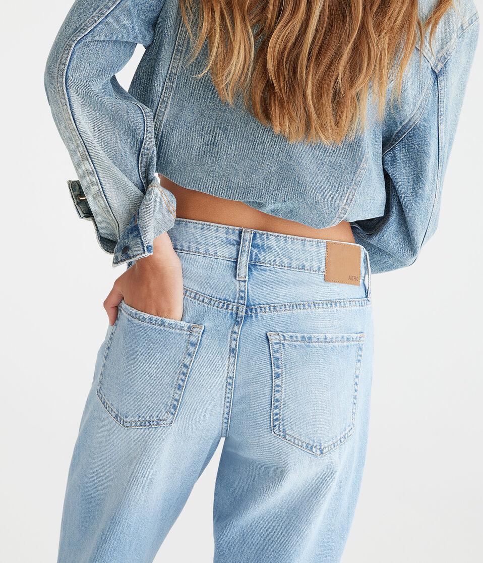 Aéropostale High-Rise Wide Leg Jean Medium Wash