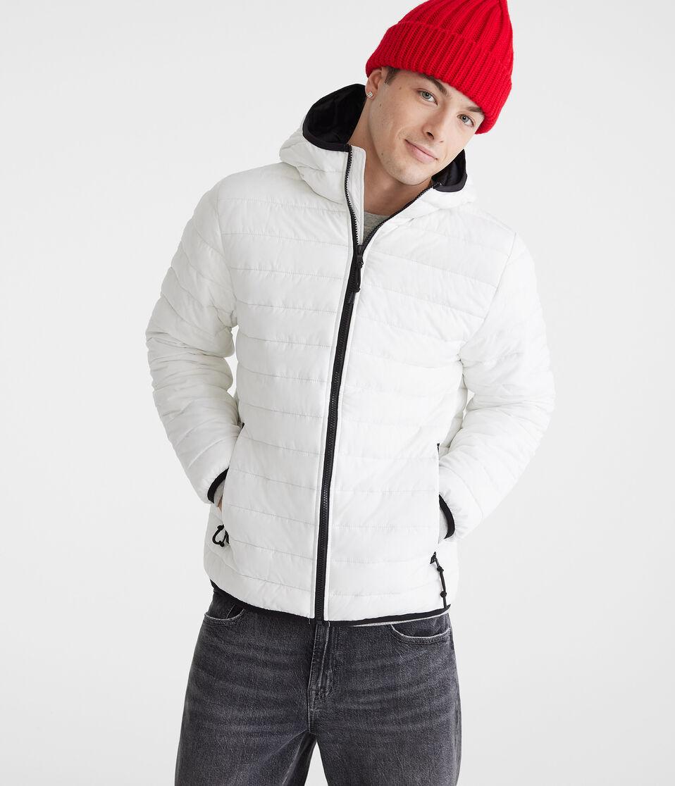 aéropostale Hooded Midweight Puffer Jacket bleach