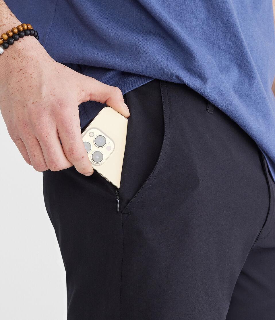 Aéropostale Hybrid Flat-Front Shorts 7" Black Fox