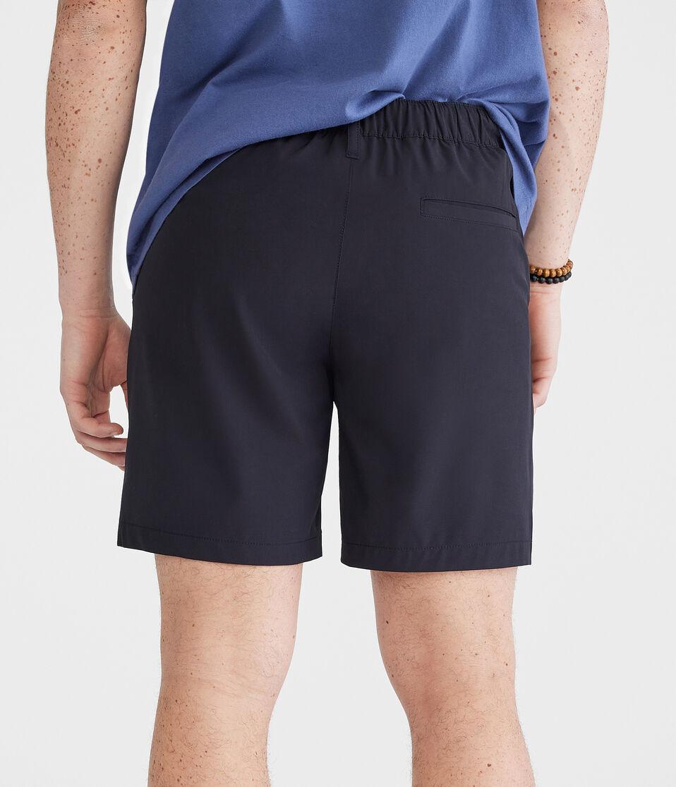 Aéropostale Hybrid Flat-Front Shorts 7" Black Fox