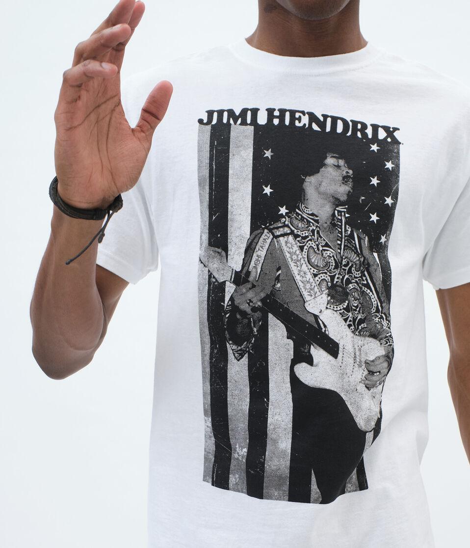 Aéropostale Jimi Hendrix Flag Graphic Tee Bleach