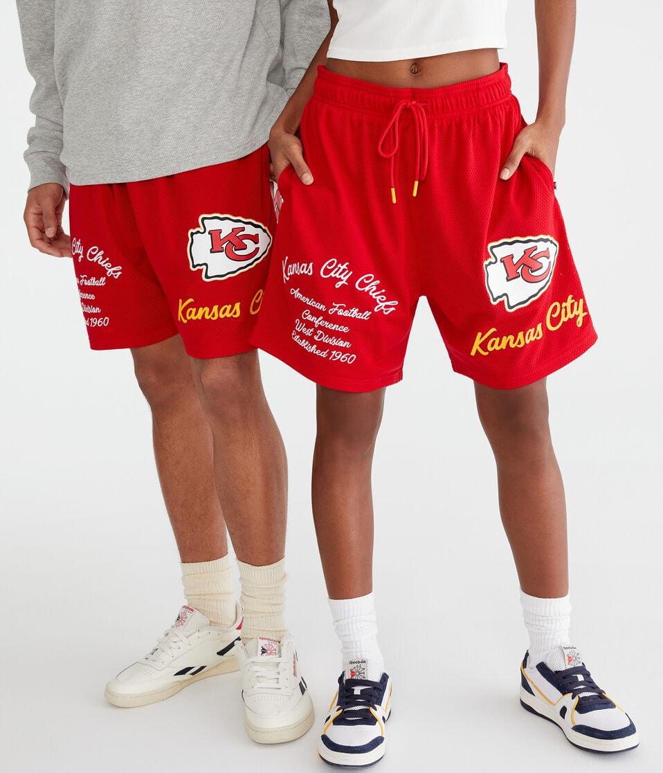 aéropostale Kansas City Chiefs Mesh Shorts 6" red