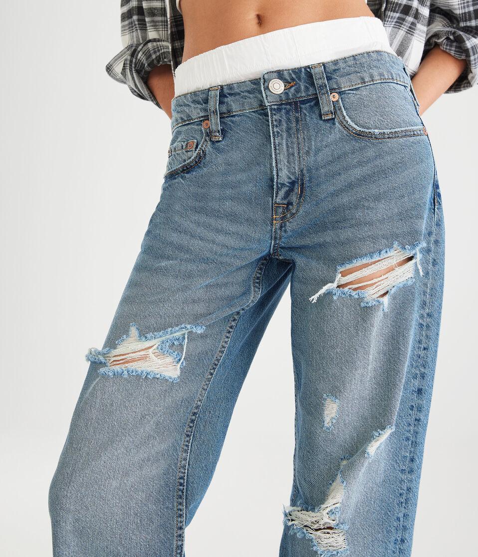 Aéropostale KND Low-Rise Baggy Jean Medium Wash