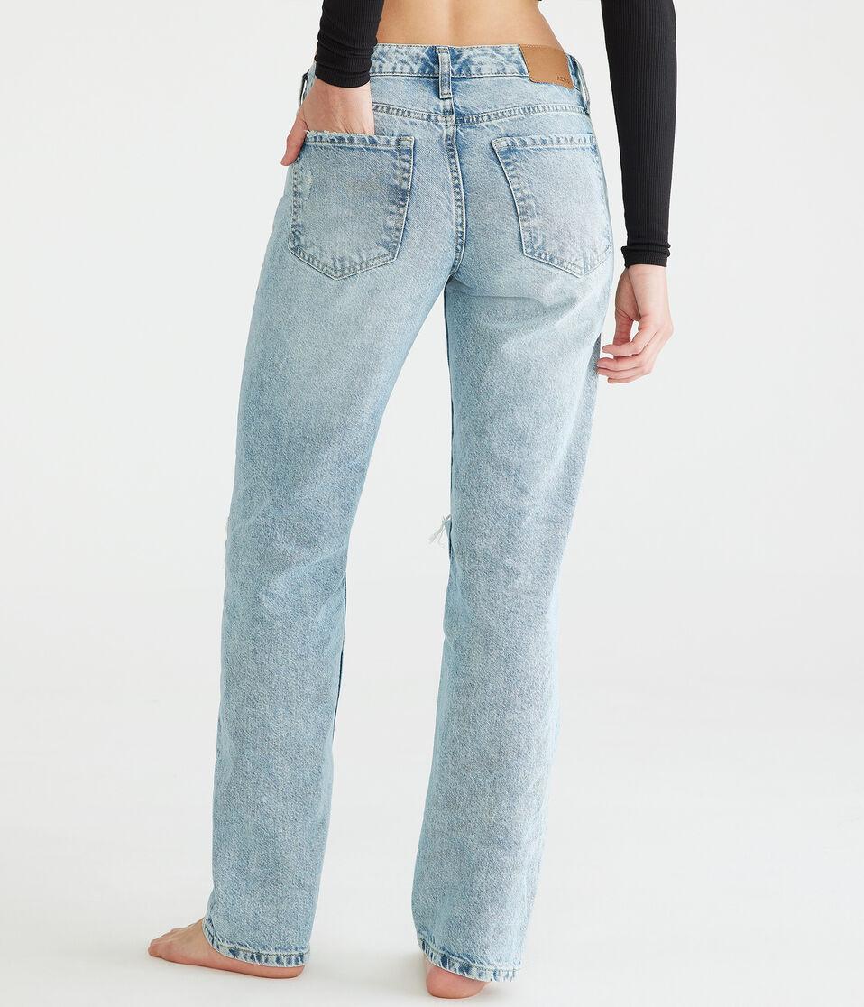 Aéropostale KND Low-Rise Baggy Jean Medium Wash