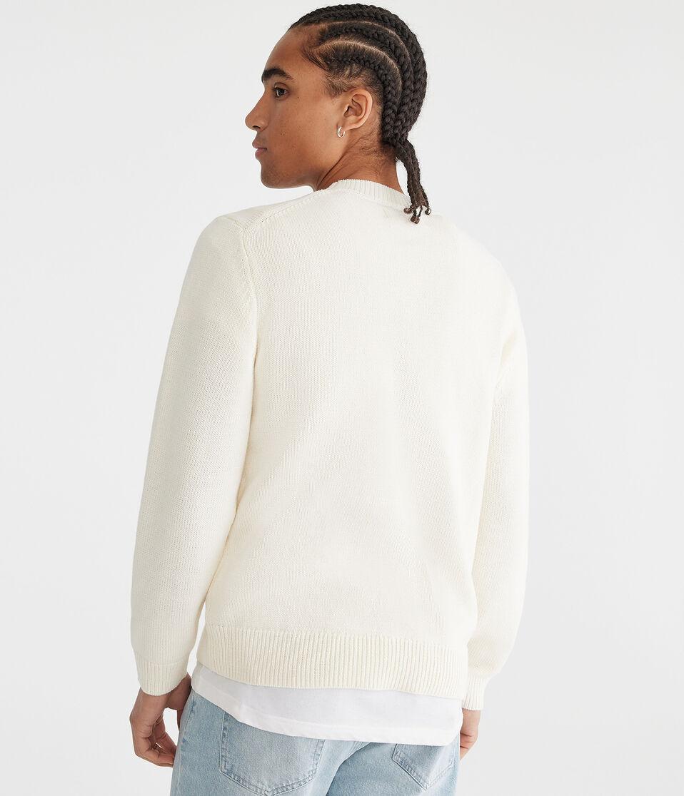 Aéropostale LA Graphic Crew Sweater Nude