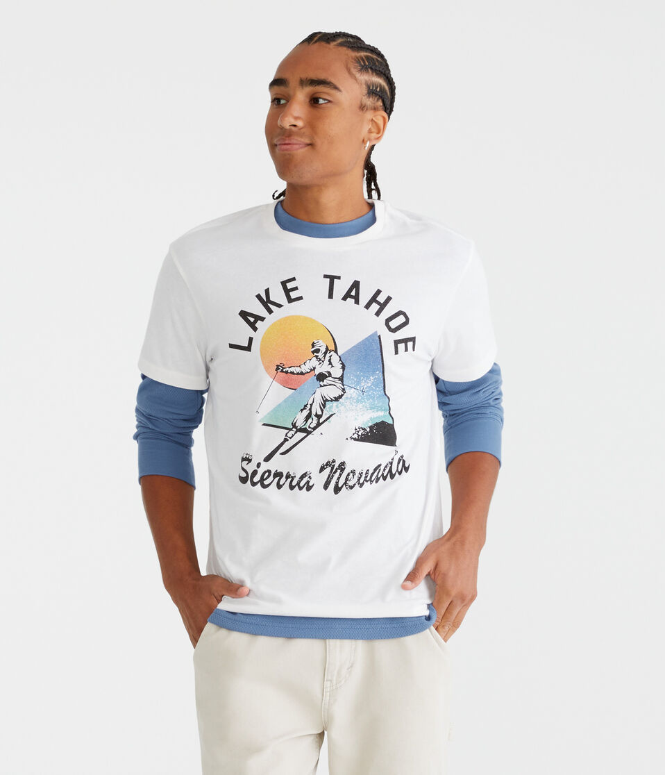 aéropostale Lake Tahoe Graphic Tee bleach
