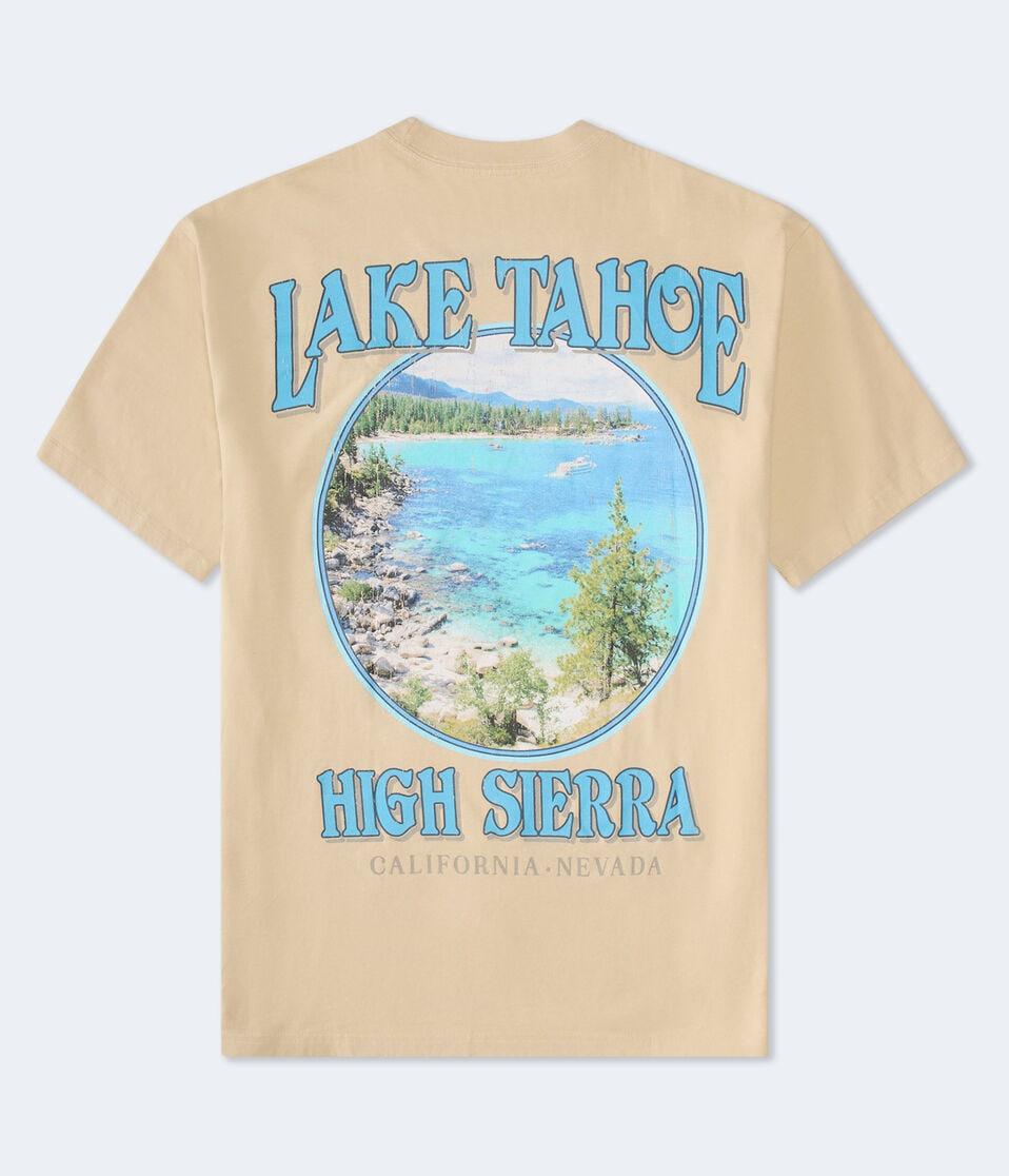 aéropostale Lake Tahoe Graphic Tee tan