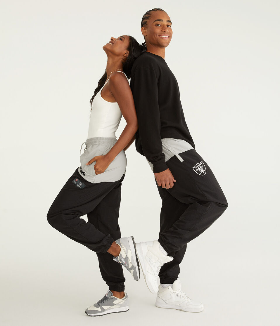 Aéropostale Las Vegas Raiders Nylon Pants Black