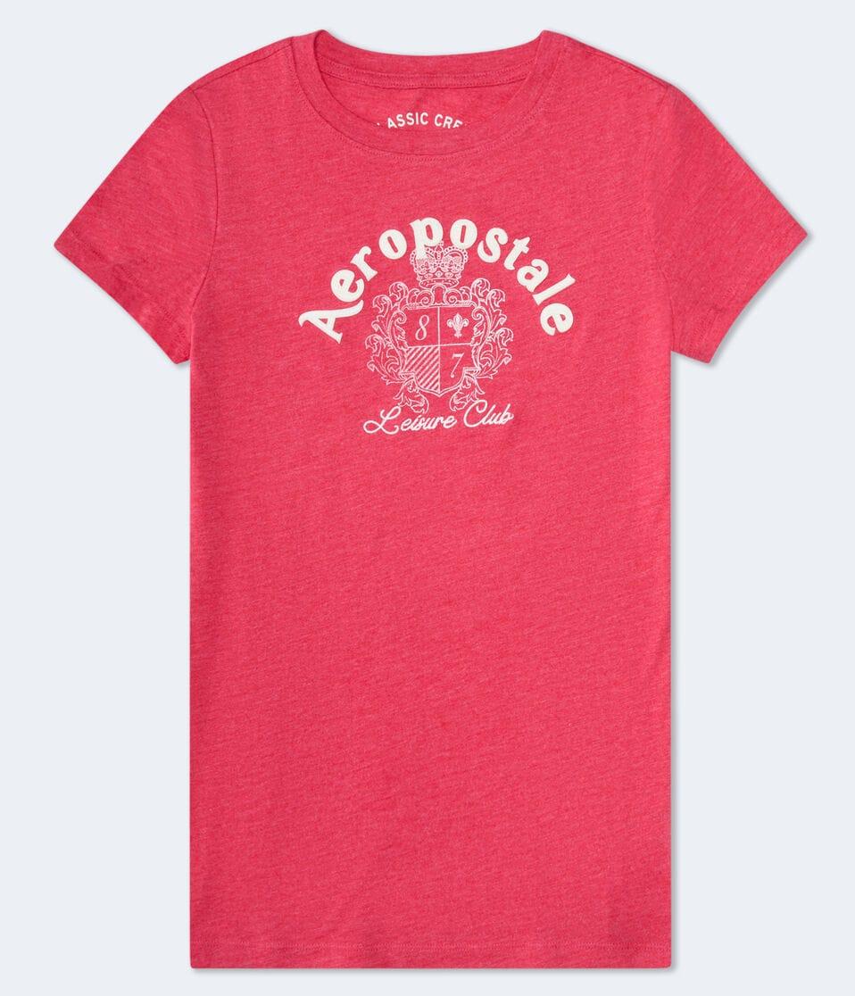 aéropostale Aeropostale Leisure Club Appliqué Graphic Tee red zinna