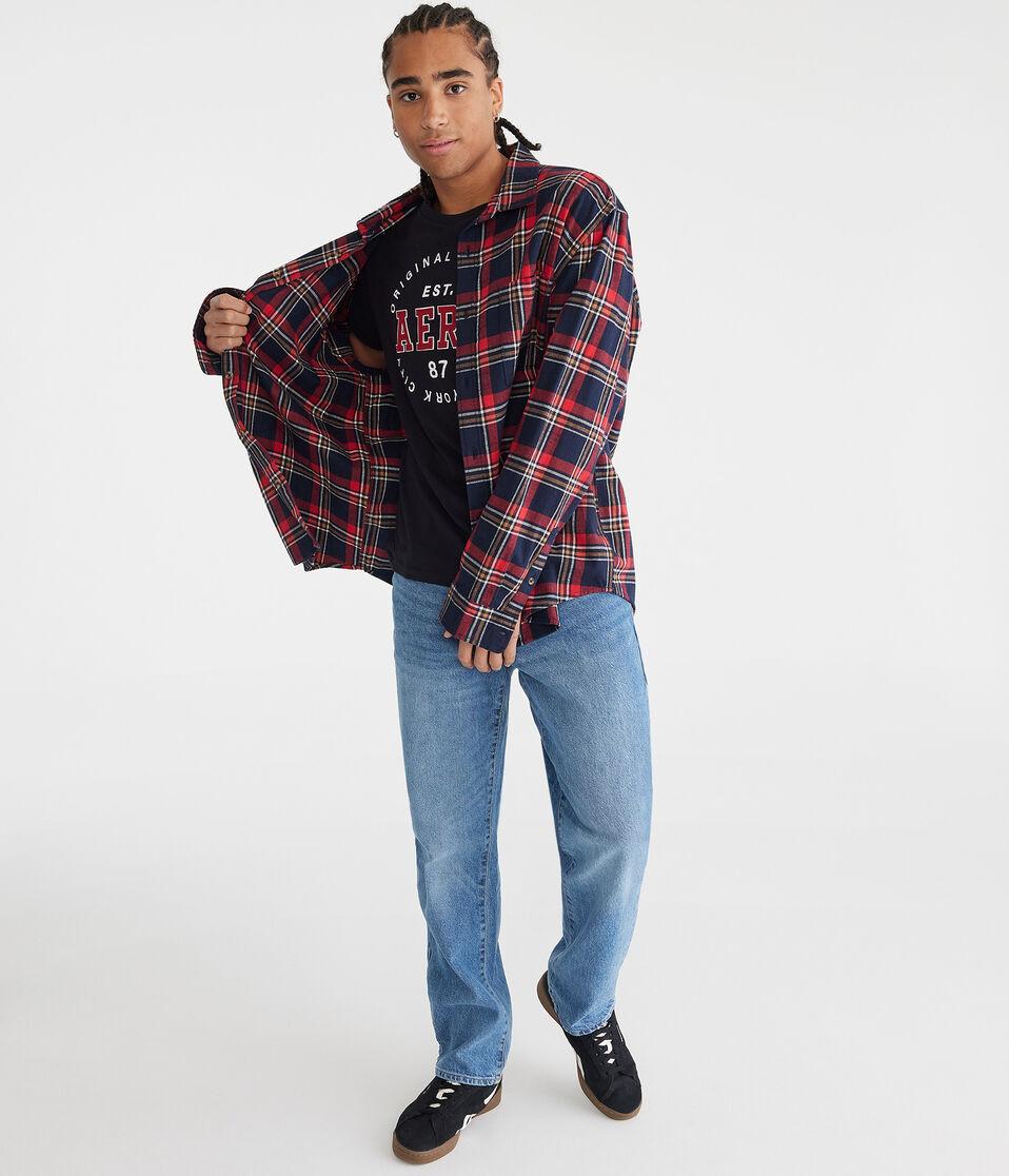 Aéropostale Loose Straight Jean Medium Wash