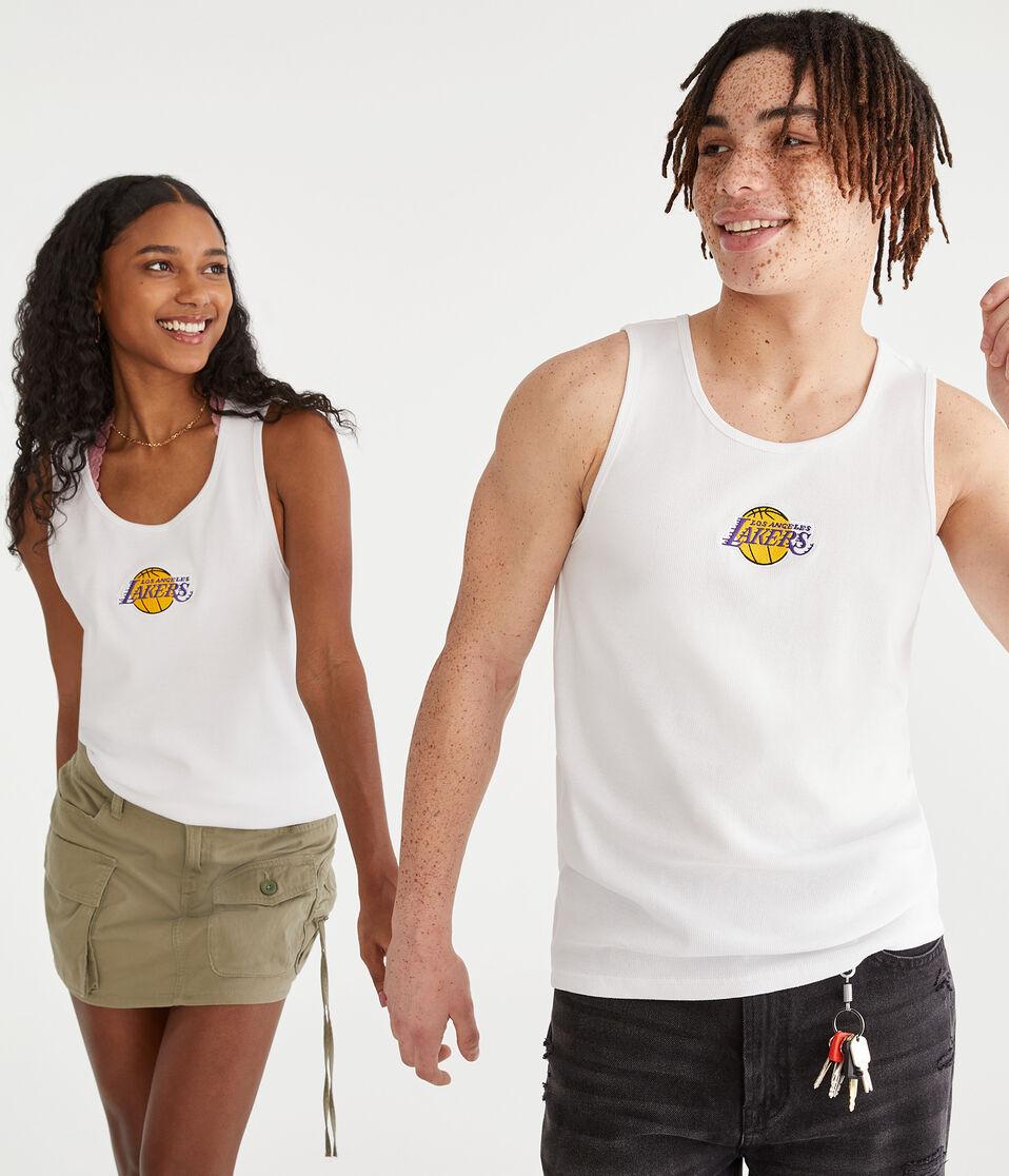 aéropostale Los Angeles Lakers Ribbed Tank white