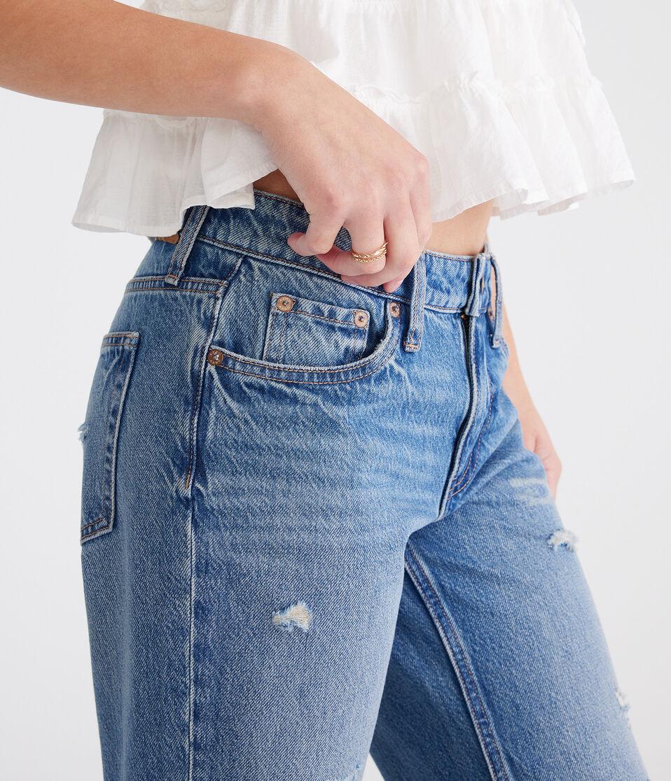 Aéropostale Low-Rise Baggy Jean Dark Wash