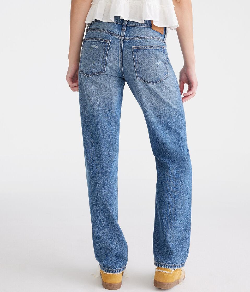 Aéropostale Low-Rise Baggy Jean Dark Wash