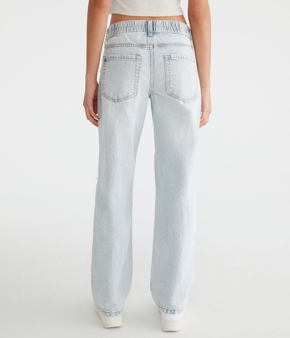 Aéropostale Low-Rise Baggy Jean Light Wash