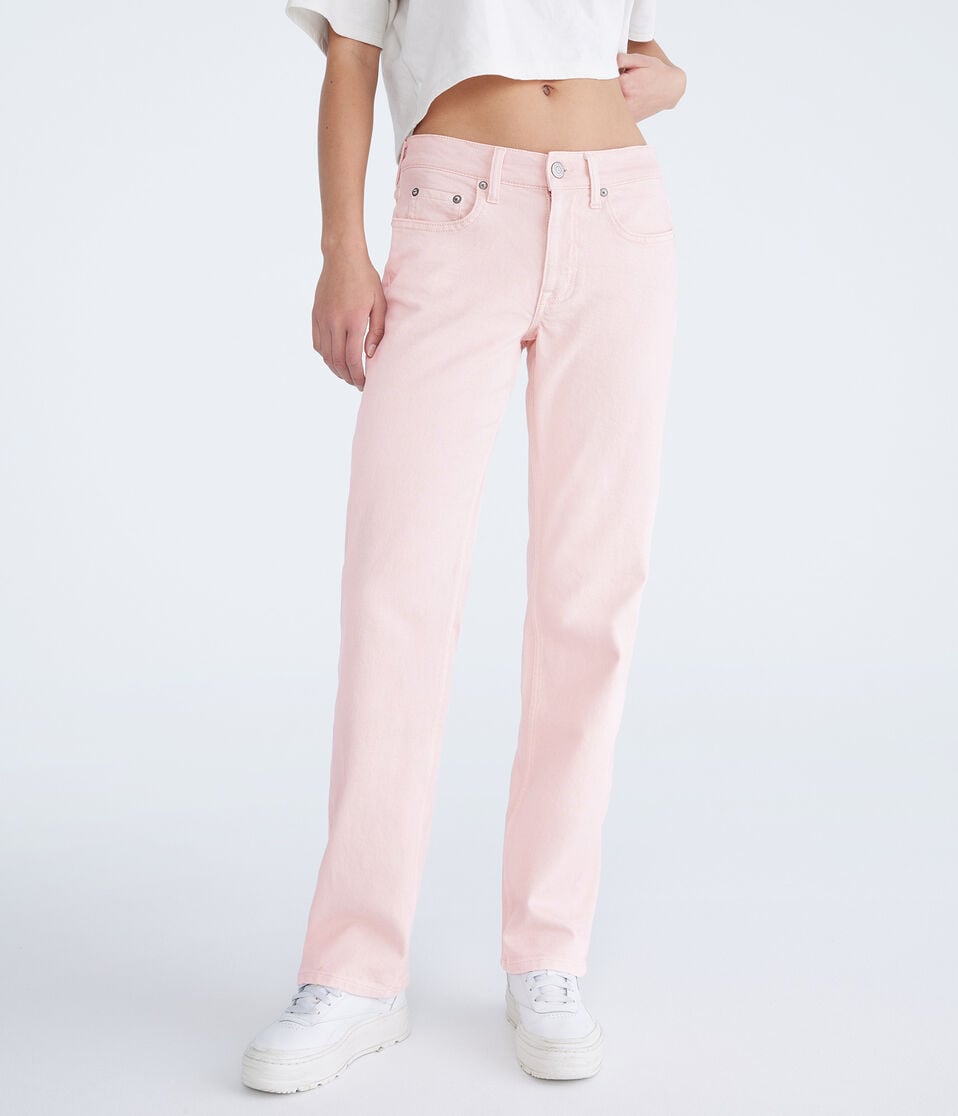 aéropostale Low-Rise Baggy Jean pink