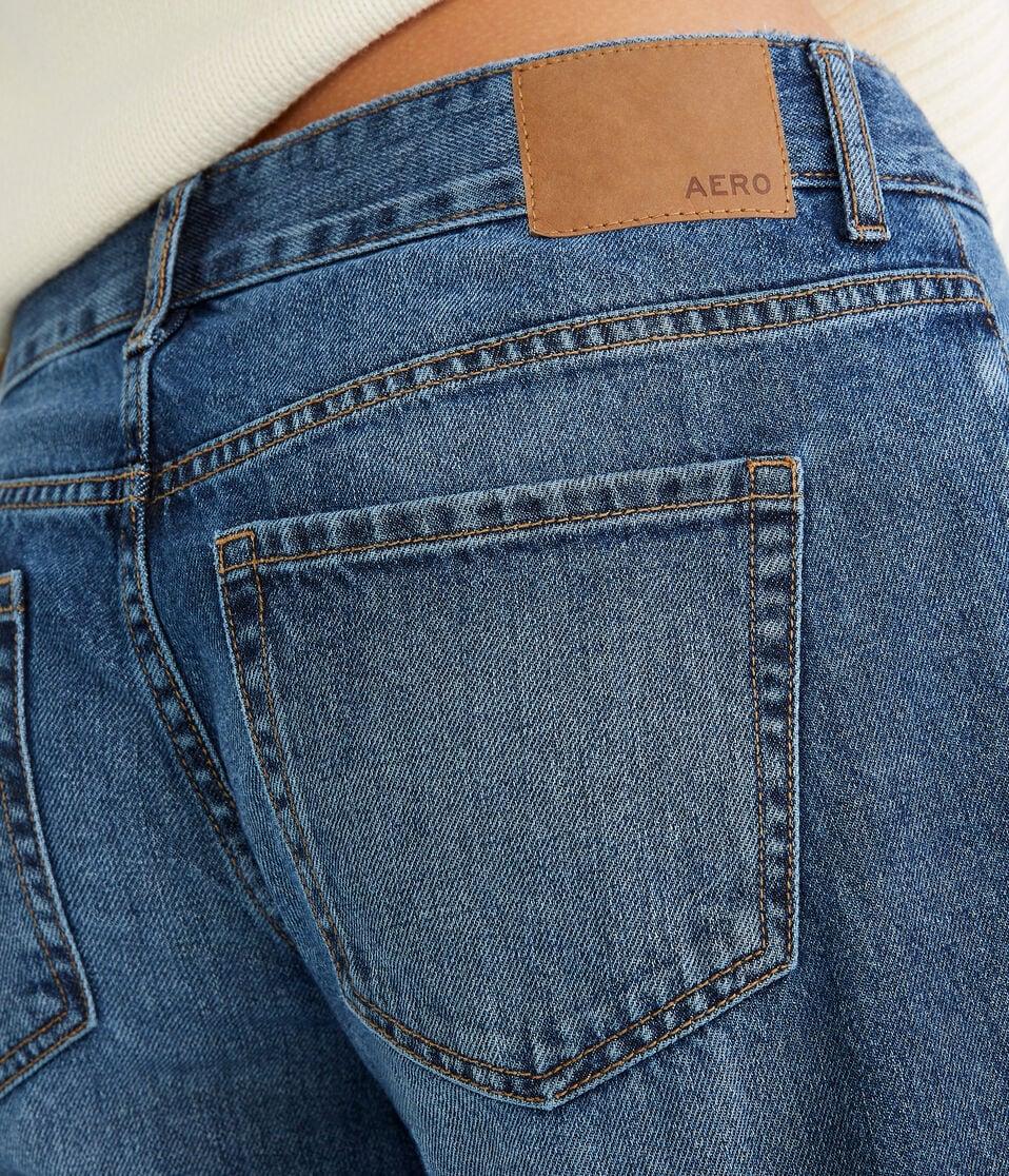 Aéropostale Low-Rise Baggy Wide Leg Jean Dark Wash