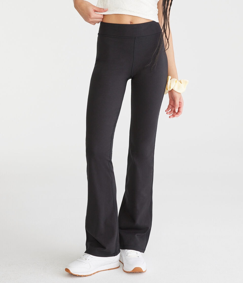 Aéropostale Low-Rise Bootcut Leggings Black Fox