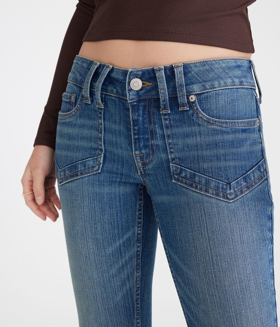 Aéropostale Low-Rise Flare Jean Dark Wash