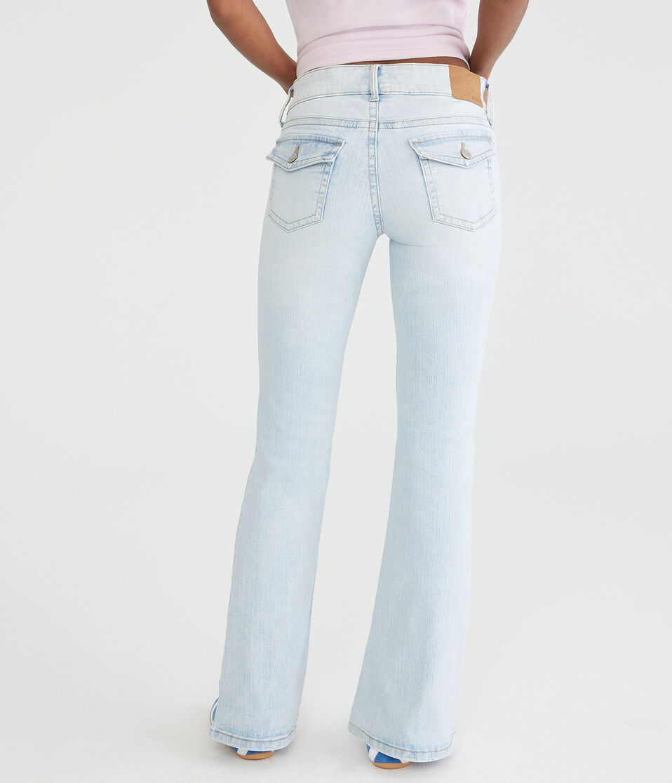 Aéropostale Low-Rise Flare Jean Light Wash