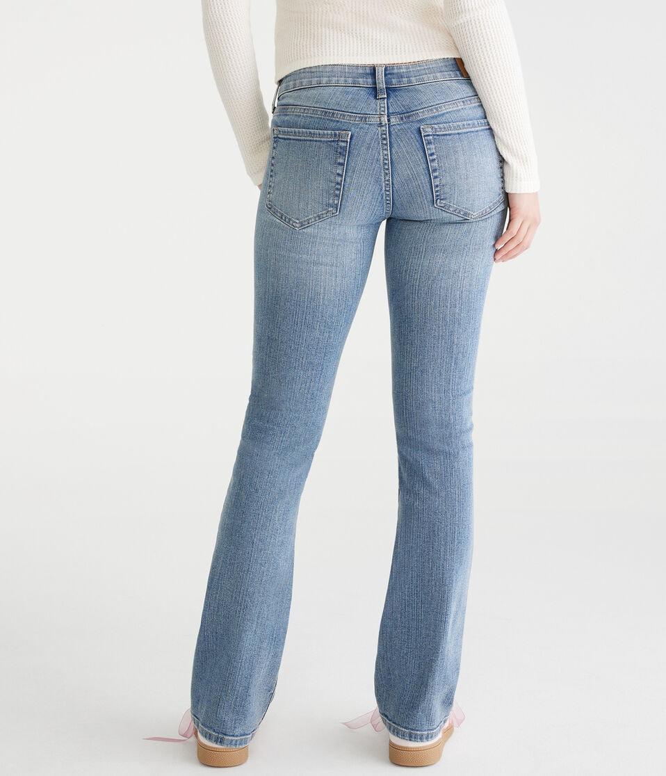 Aéropostale Low-Rise Mini Boot Jean Medium Wash