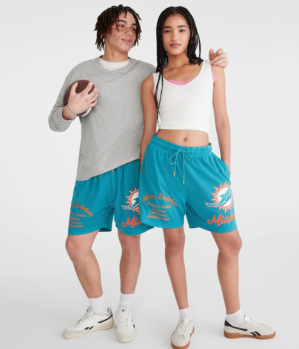 Aéropostale Miami Dolphins Mesh Shorts 6" Teal